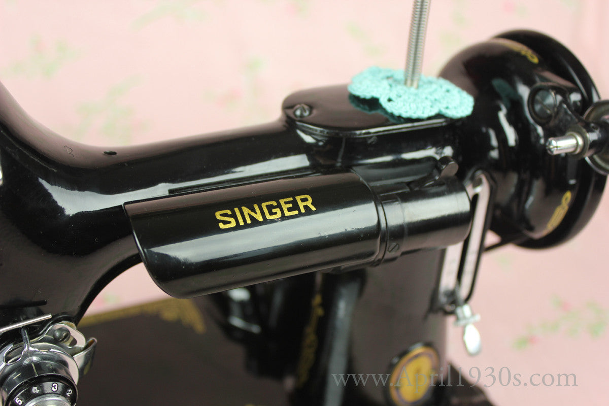 Singer Featherweight 221 Sewing Machine, French Centennial EG964***