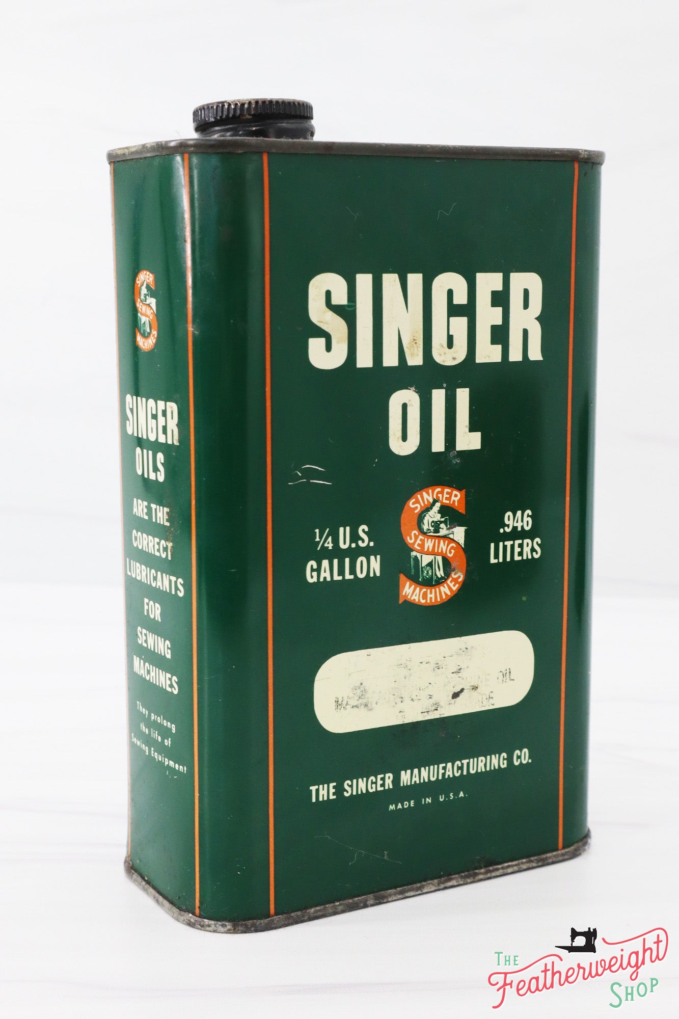 Oil Can 1qt, Singer (Vintage Original) - RARE