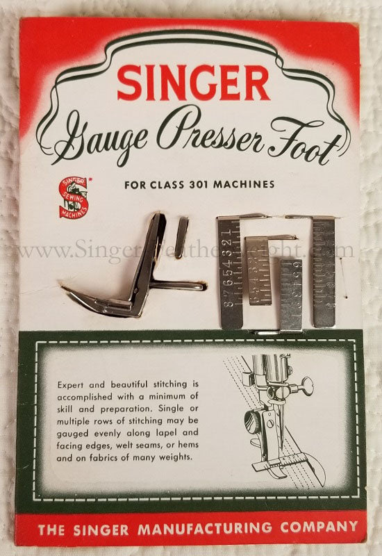 Singer Gauge Presser Foot Attachment Set