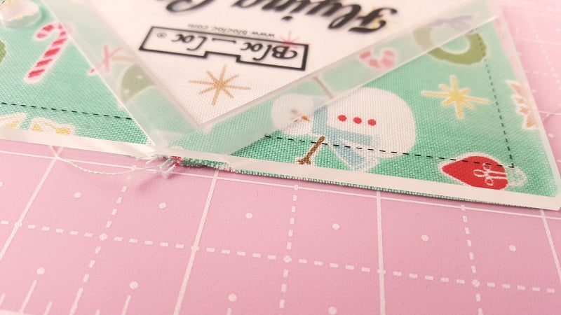 Flying Geese "BLOC LOC" Ruler with Squaring-Up Groove 2.5" x 4.5" (2" x 4" finished)