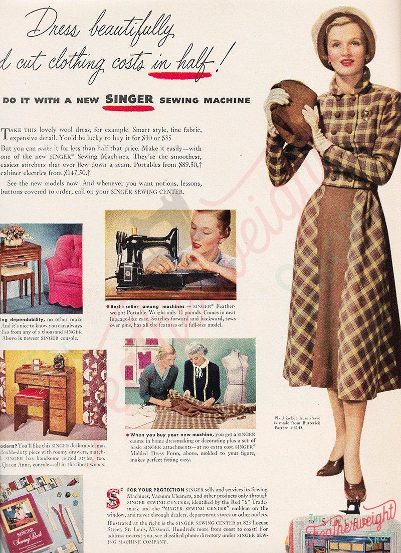 Singer Featherweight Advertisment