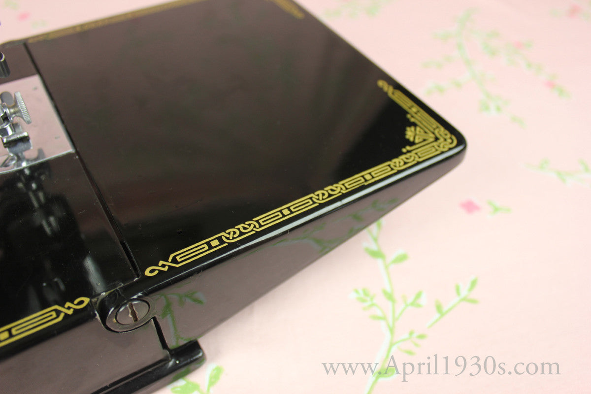 Singer Featherweight 221 Sewing Machine, French Centennial EG964***