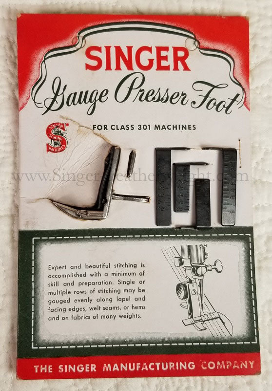 Singer Gauge Presser Foot Attachment Set