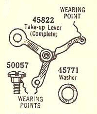 Thread Take-Up Lever - Complete, Singer Featherweight (Vintage Original)