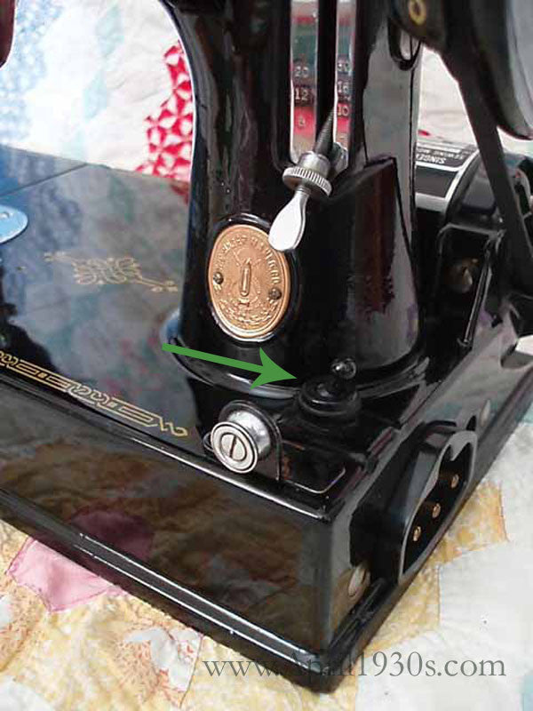Nut, Toggle Switch - Singer Featherweight (Vintage Original)