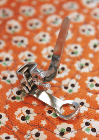 Featherweight 221 with this Embroidery & Darning Foot Attachment