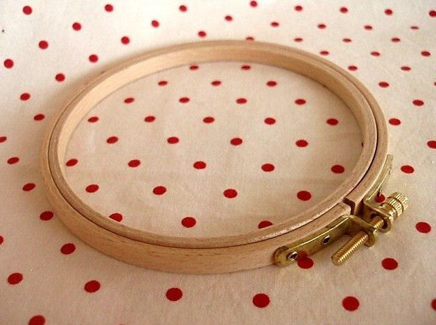 wooden embroidery hoop
