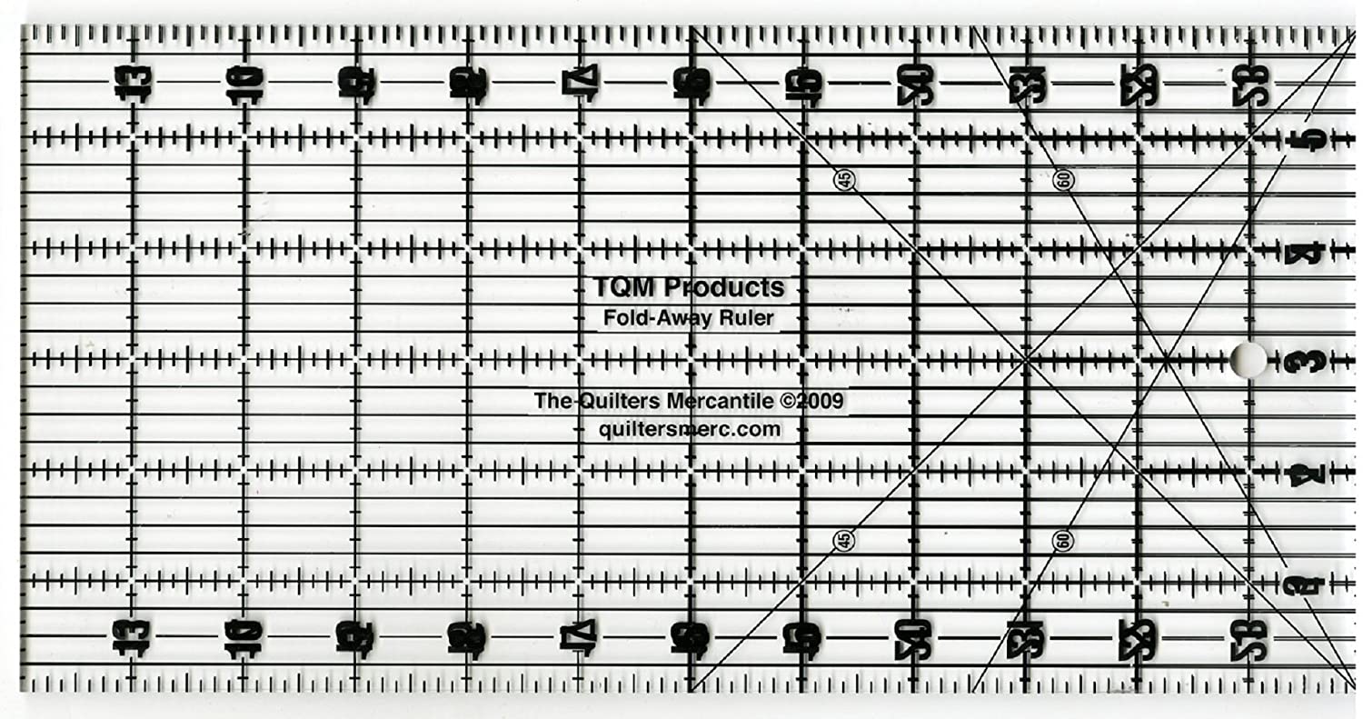 Cutting Ruler, TQM Fold Away Ruler - 6" X 24"