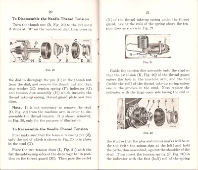 Upper Tension Take-Up Spring