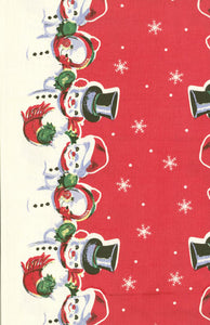 Fabric, 16-Inch Toweling by MODA - SNOWMAN (by the yard)