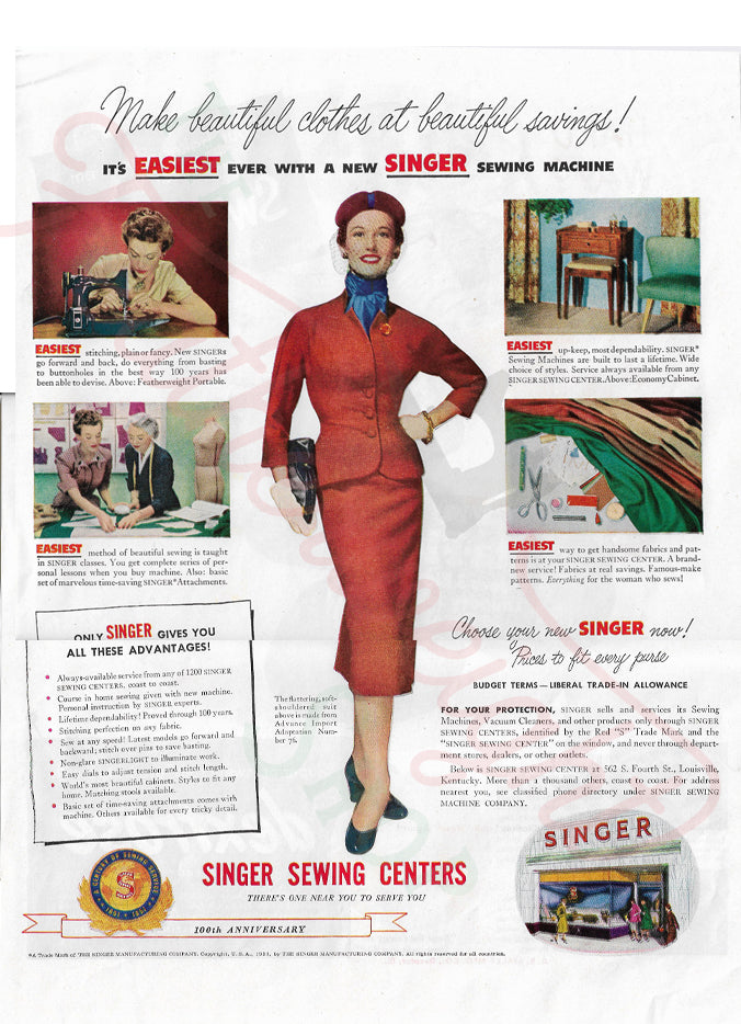 Singer Featherweight Advertisment