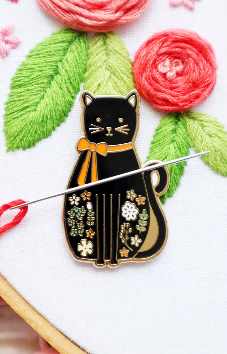 Needle Minder, BLACK CAT by Flamingo Toes