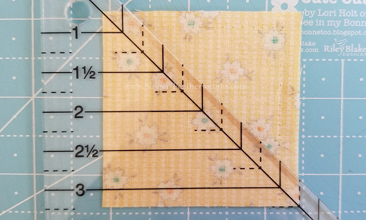 cutting with the corner clipper ruler