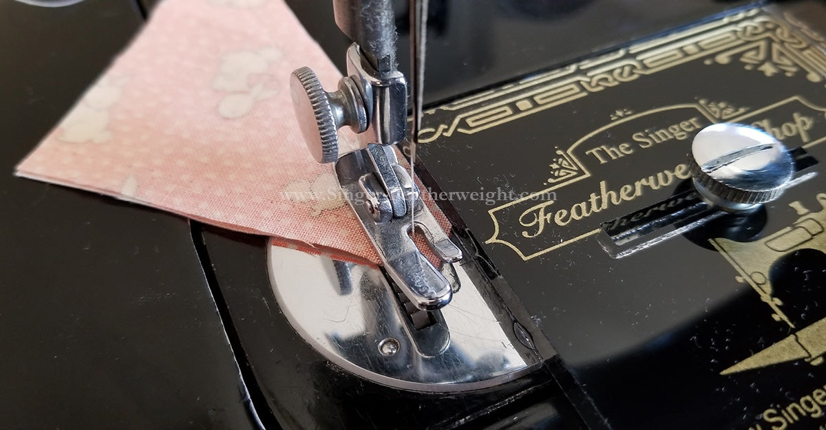 sewing your half square triangle