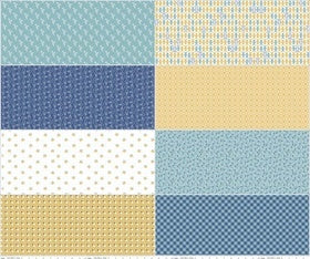 Fabric, COZY Christmas by Lori Holt of Bee in My Bonnet - PANEL, Navy FAT EIGHTH