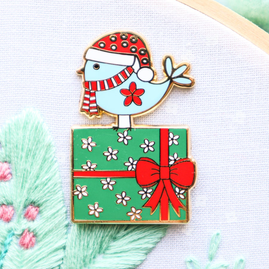 Needle Minder, CHRISTMAS BIRD by Flamingo Toes