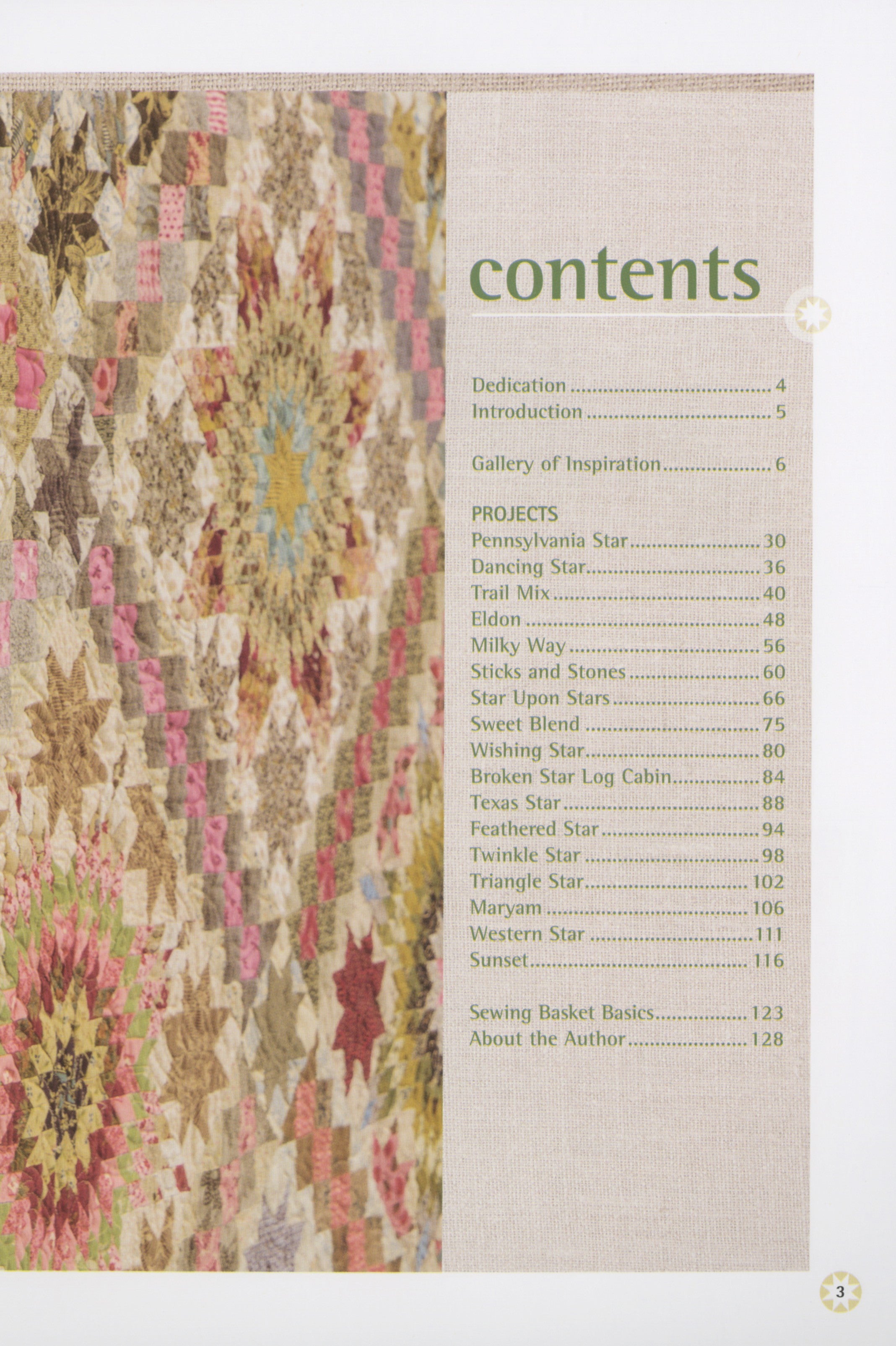 PATTERN BOOK - Patches of Stars by Edyta Sitar for Laundry Basket Quilts