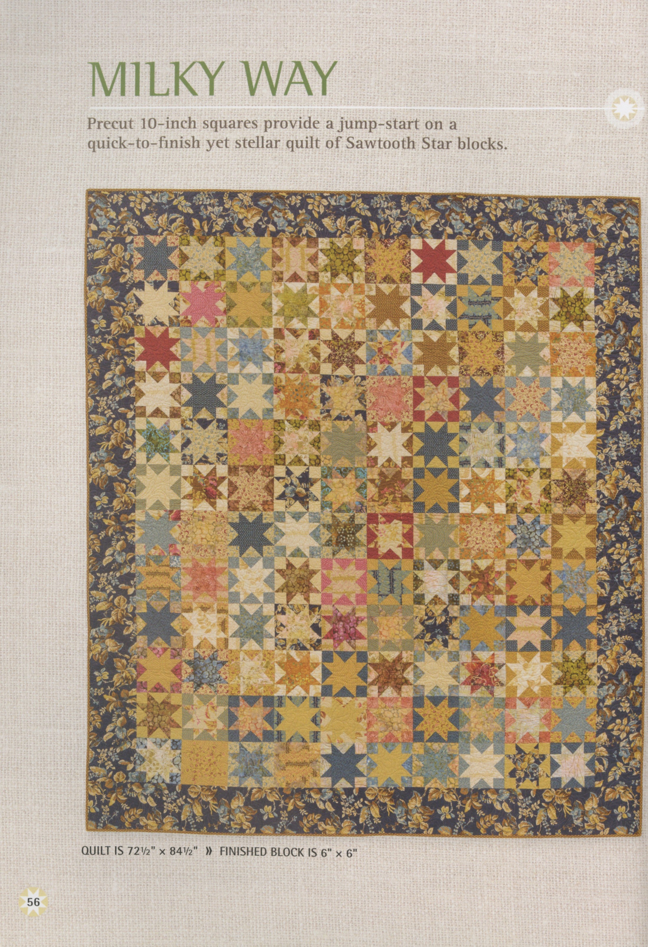 PATTERN BOOK - Patches of Stars by Edyta Sitar for Laundry Basket Quilts