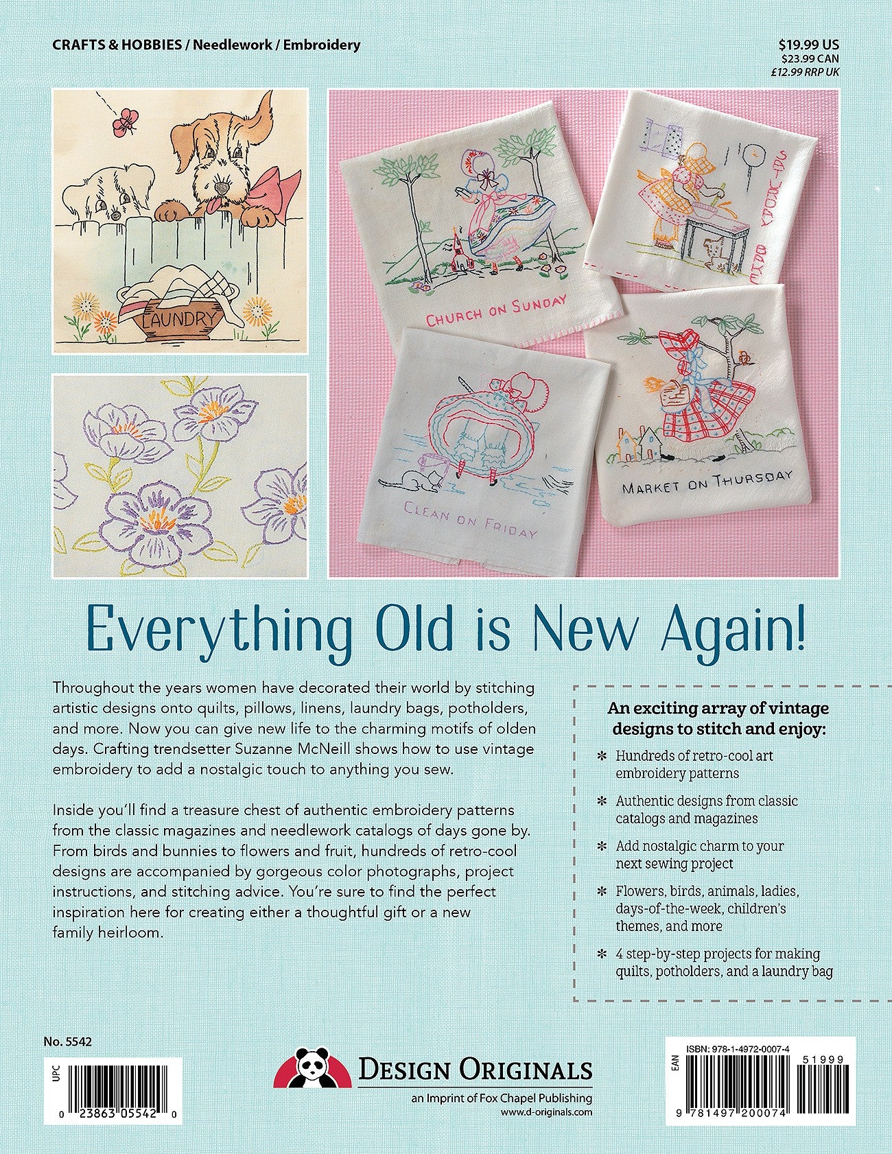 PATTERN BOOK, Vintage Stitching Treasury by Suzanne McNeill