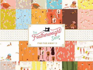 Load image into Gallery viewer, Fabric,  Far Far Away 3 by Heather Ross MUSHROOMS TAUPE (by the yard)