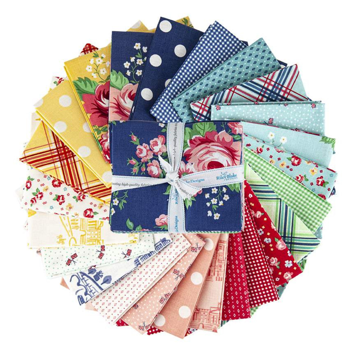 Fabric, NOTTING HILL UNION JACK BLUSH by Amy Smart for Riley Blake (by the yard)