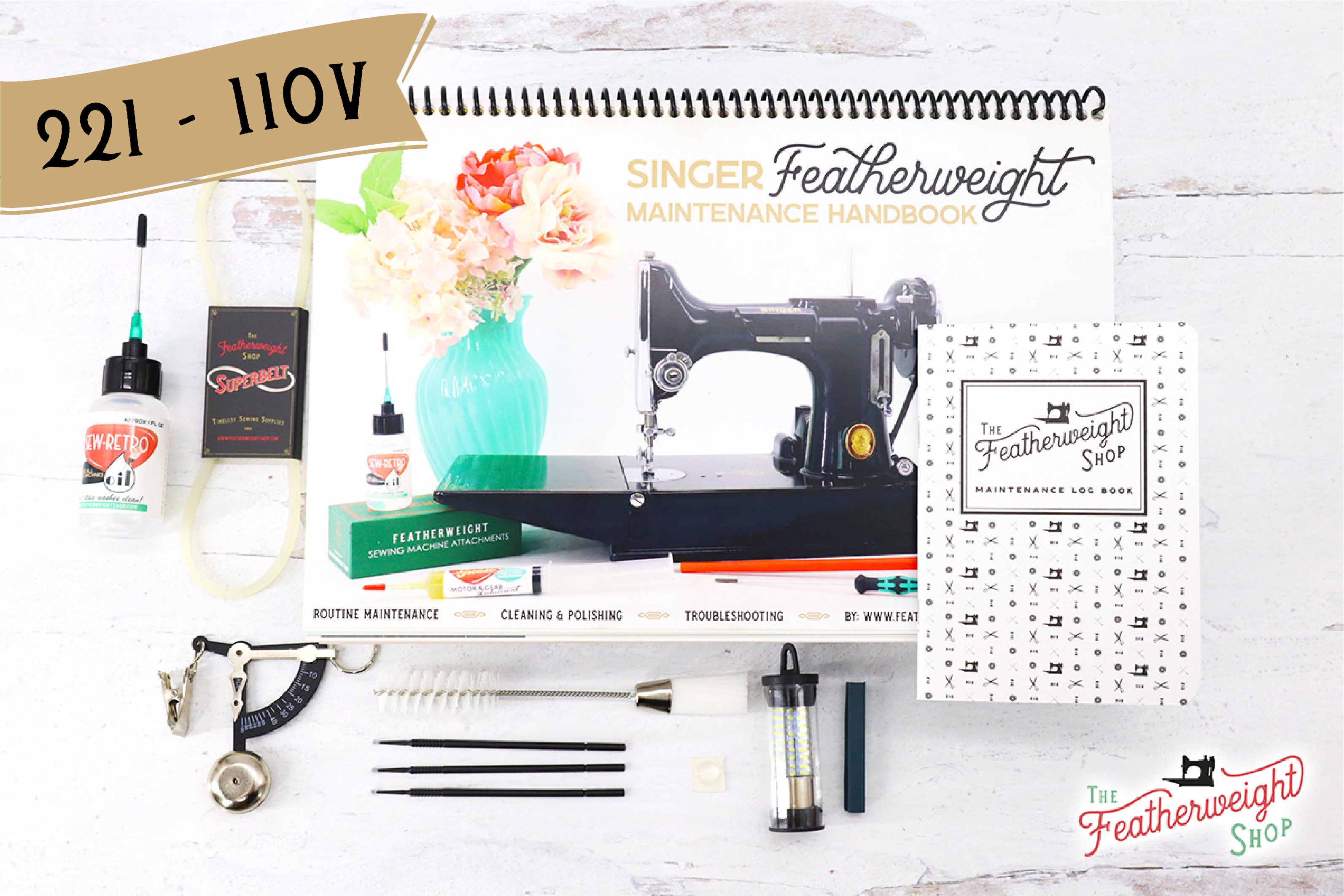 Tune-Up Kit for the WHITE Singer Featherweight 221K