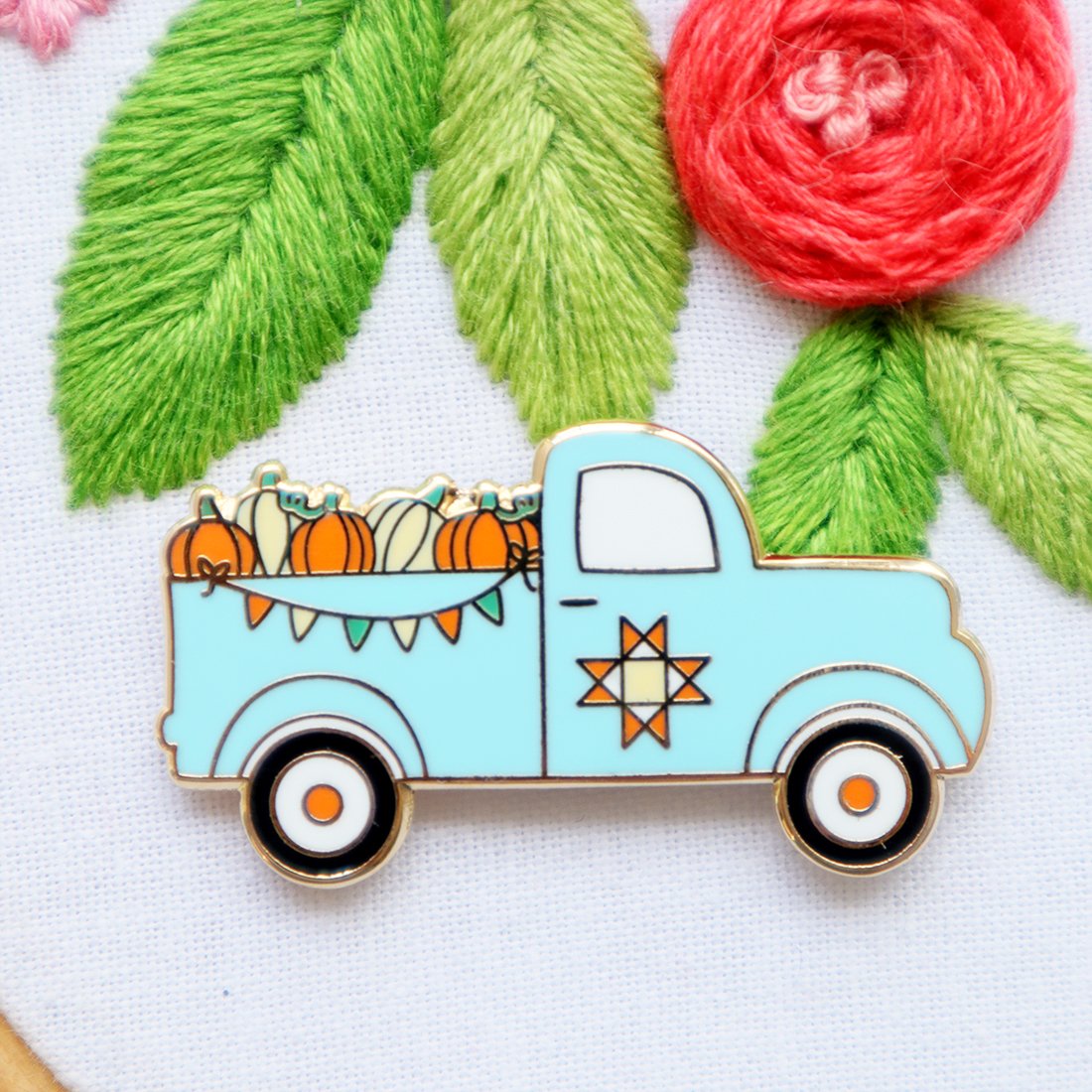 Needle Minder, FALL PUMPKIN TRUCK by Flamingo Toes