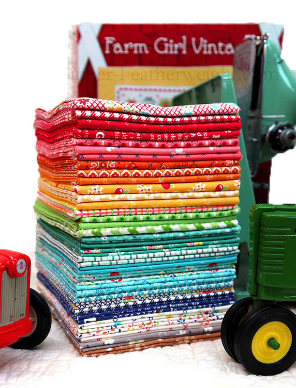 Fabric, Farm Girl Vintage Fat Quarter Bundle by Lori Holt for Riley Blake Designs