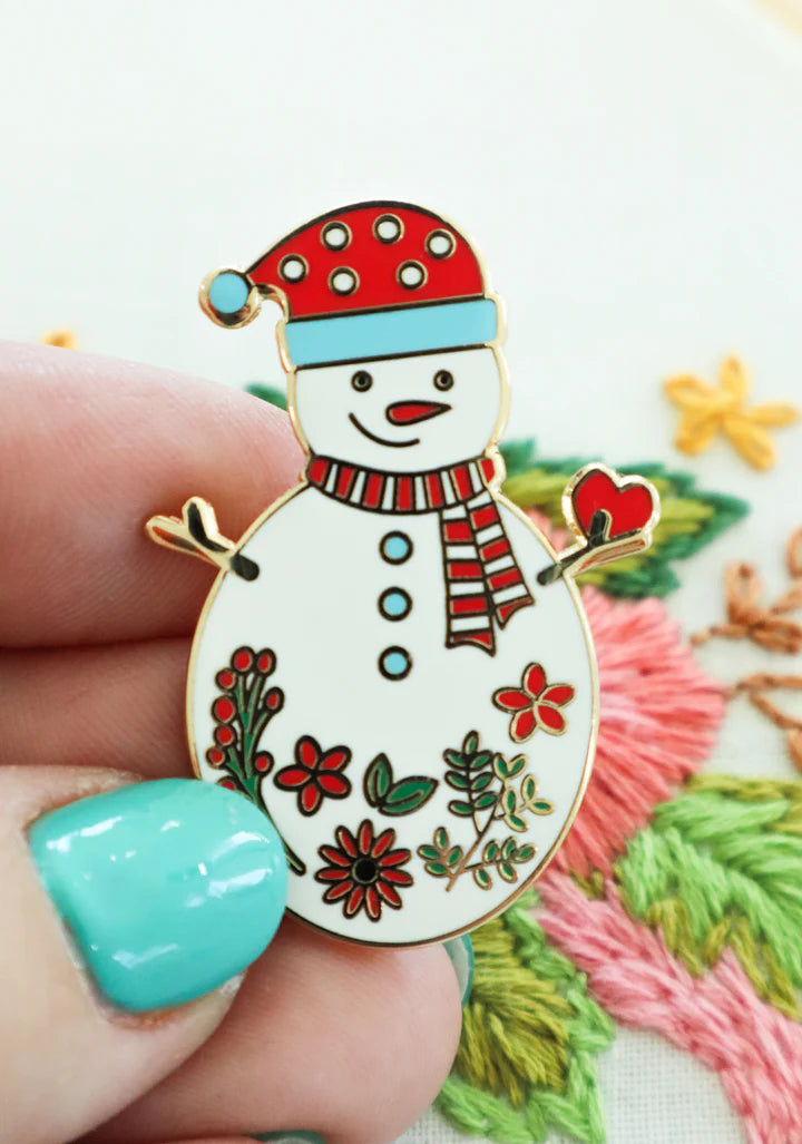 Needle Minder, SWEET SNOWMAN by Flamingo Toes
