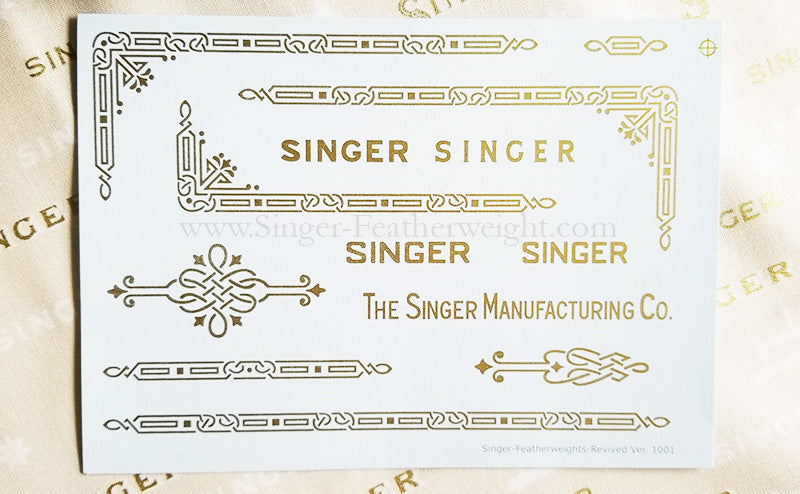 featherweight gold celtic knot decal set
