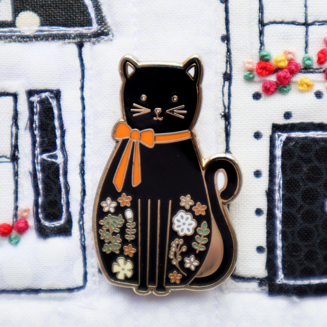 Needle Minder, BLACK CAT by Flamingo Toes