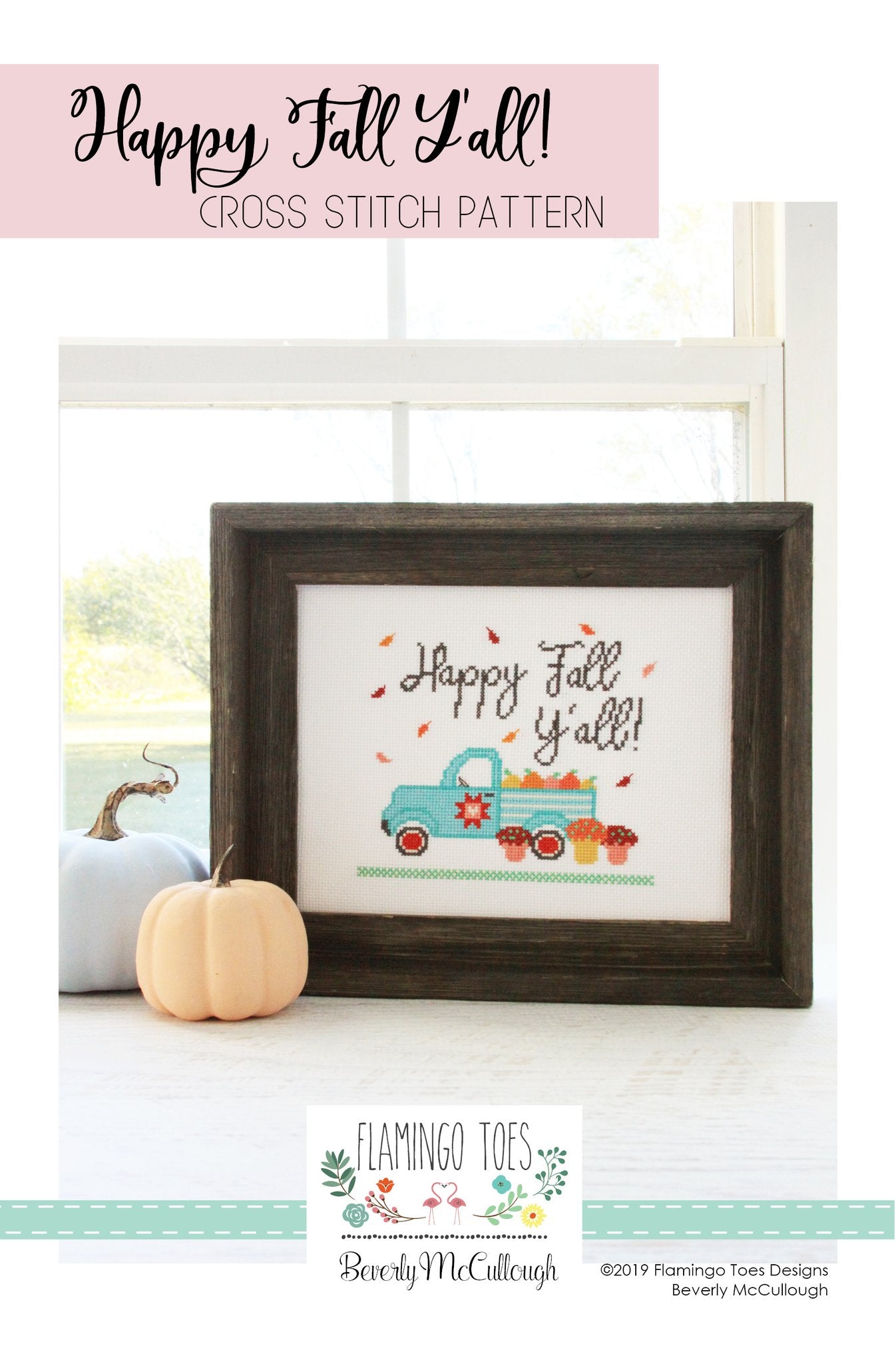 happy fall y'all cross stitch pattern