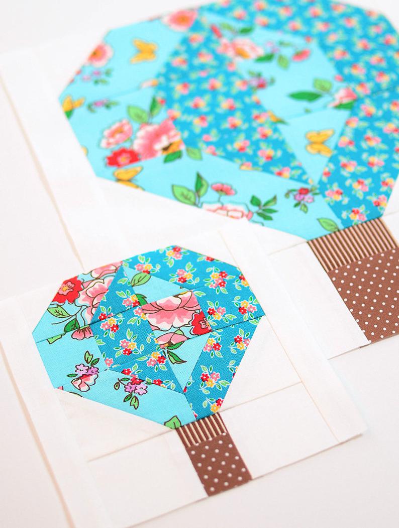 Pattern, Hot Air Balloon Quilt Block by Ellis & Higgs (digital download)