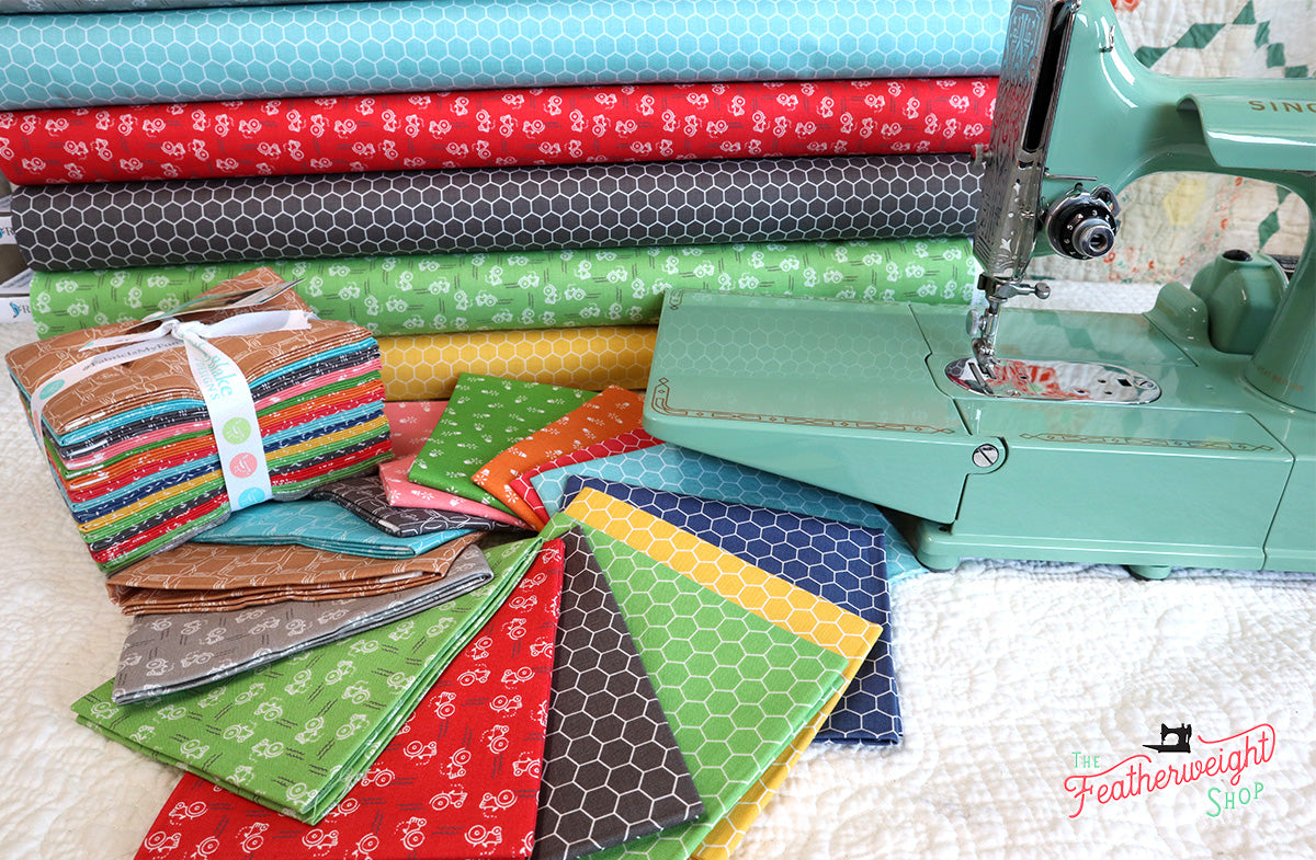 Fabric, Farm Girl Vintage Companion Prints by Lori Holt of Bee in My Bonnet - FAT QUARTER BUNDLE