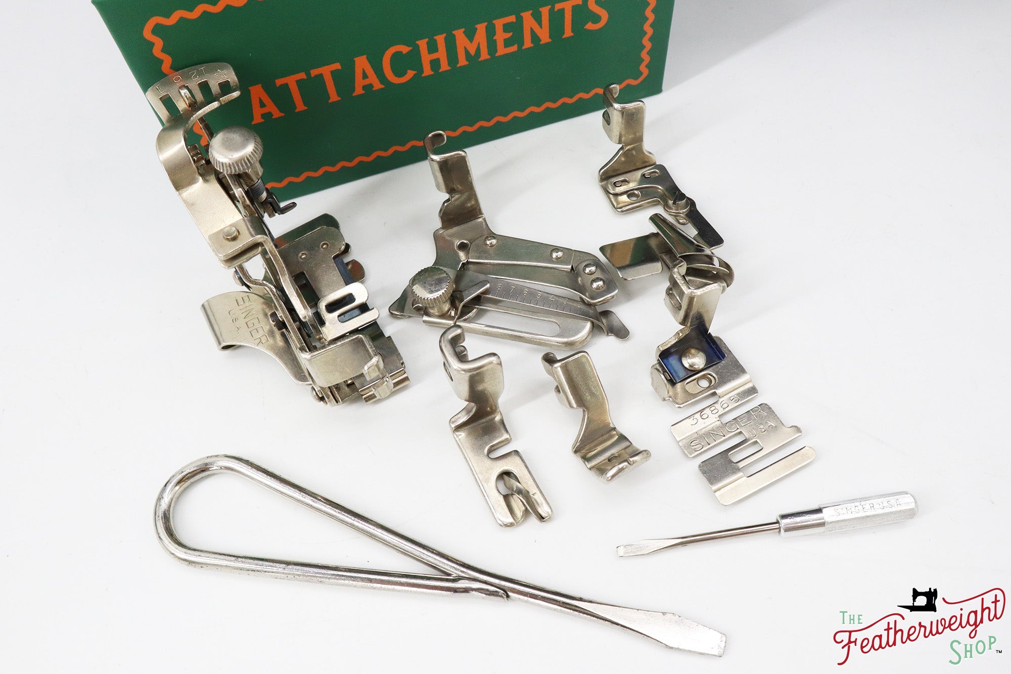 Singer Featherweight 221, AD883*** - Fully Restored in Cloud, Gold-Plated!