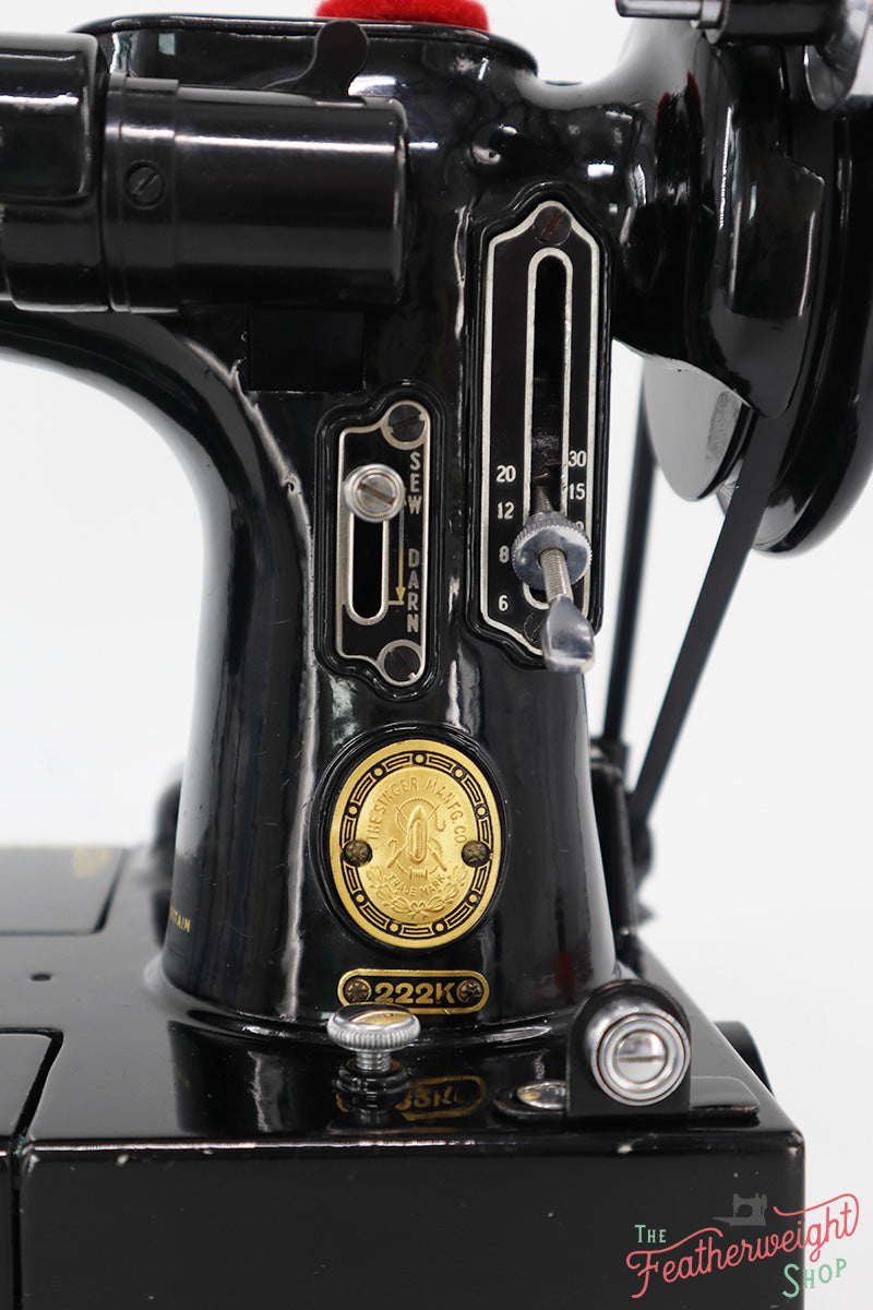 Singer Featherweight 222K Sewing Machine EK632***