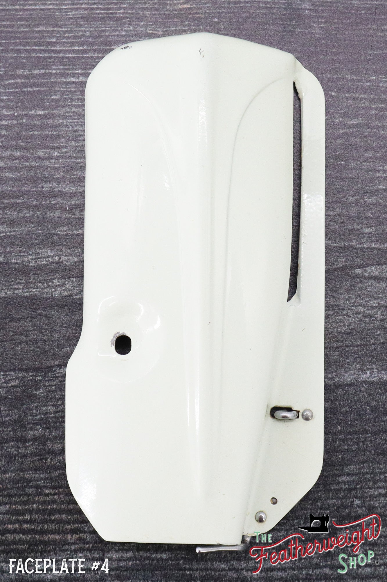 Faceplate, White Featherweight 221K (Vintage Original)
