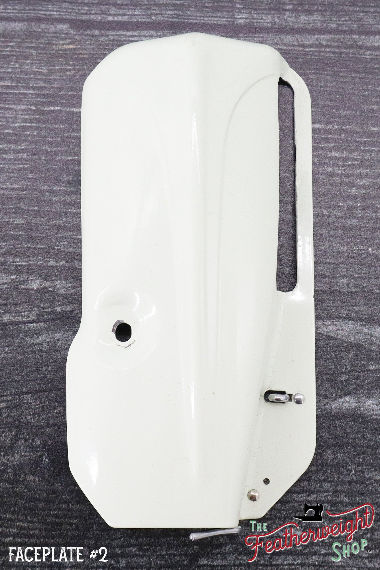 Faceplate, White Featherweight 221K (Vintage Original)