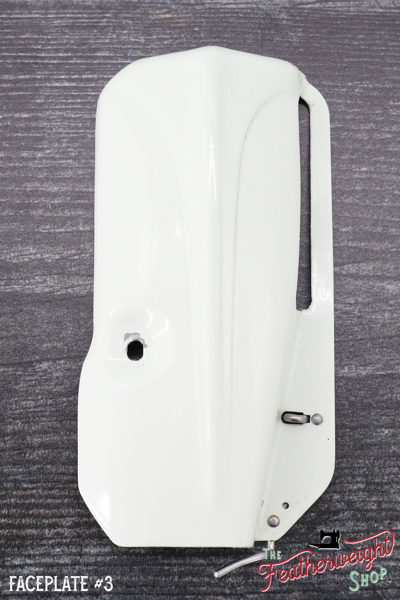 Faceplate, White Featherweight 221K (Vintage Original)