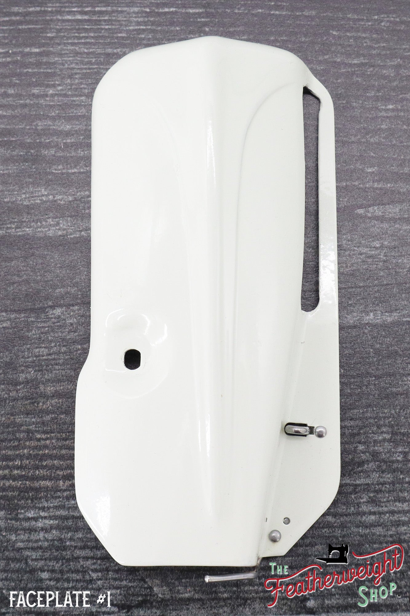 Faceplate, White Featherweight 221K (Vintage Original)