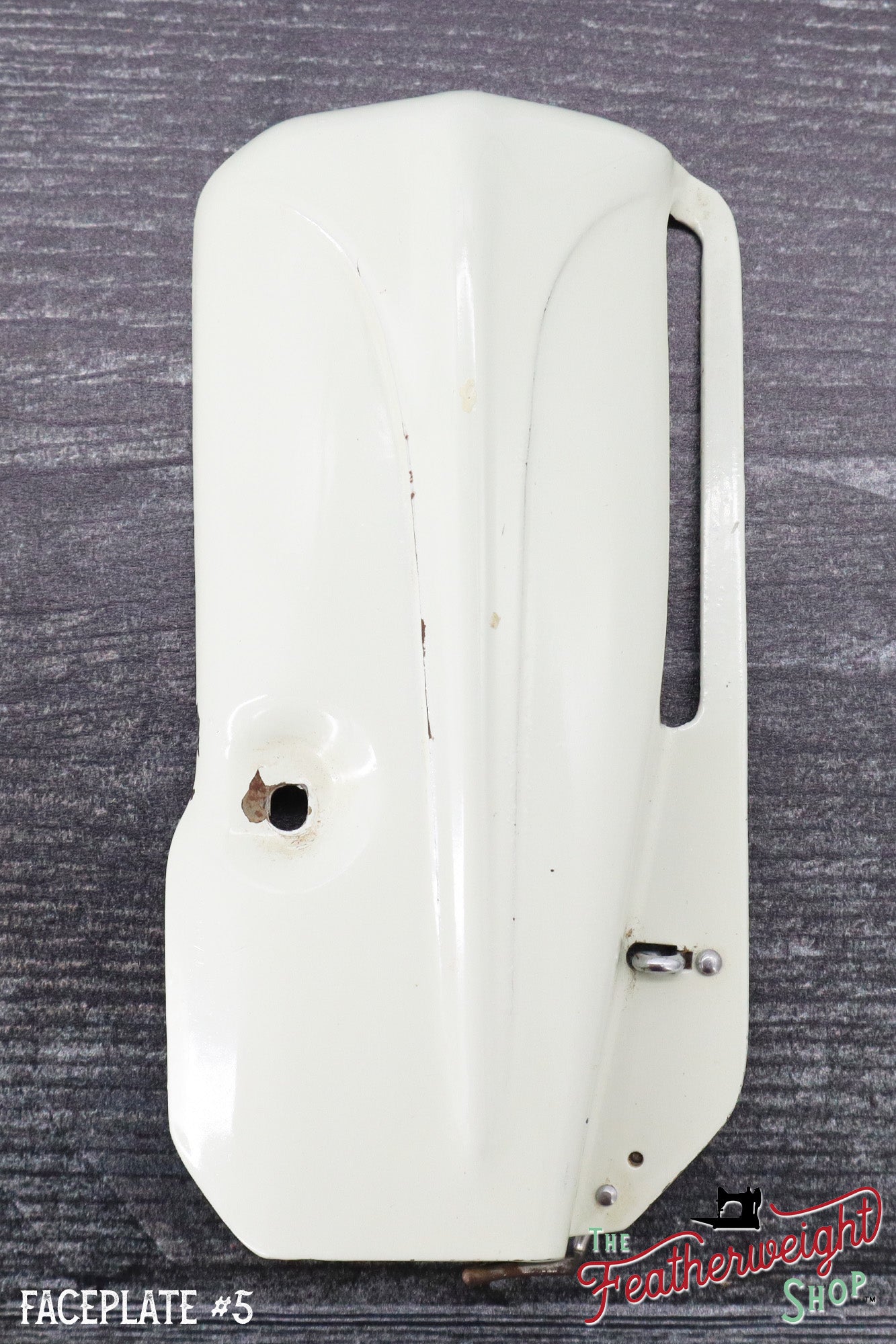 Faceplate, White Featherweight 221K (Vintage Original)