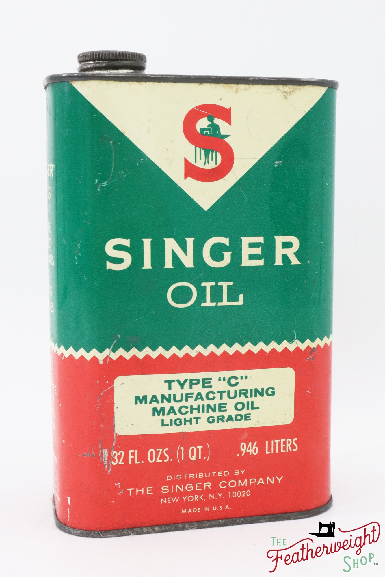 Oil Can 1qt, Singer (Vintage Original) - RARE