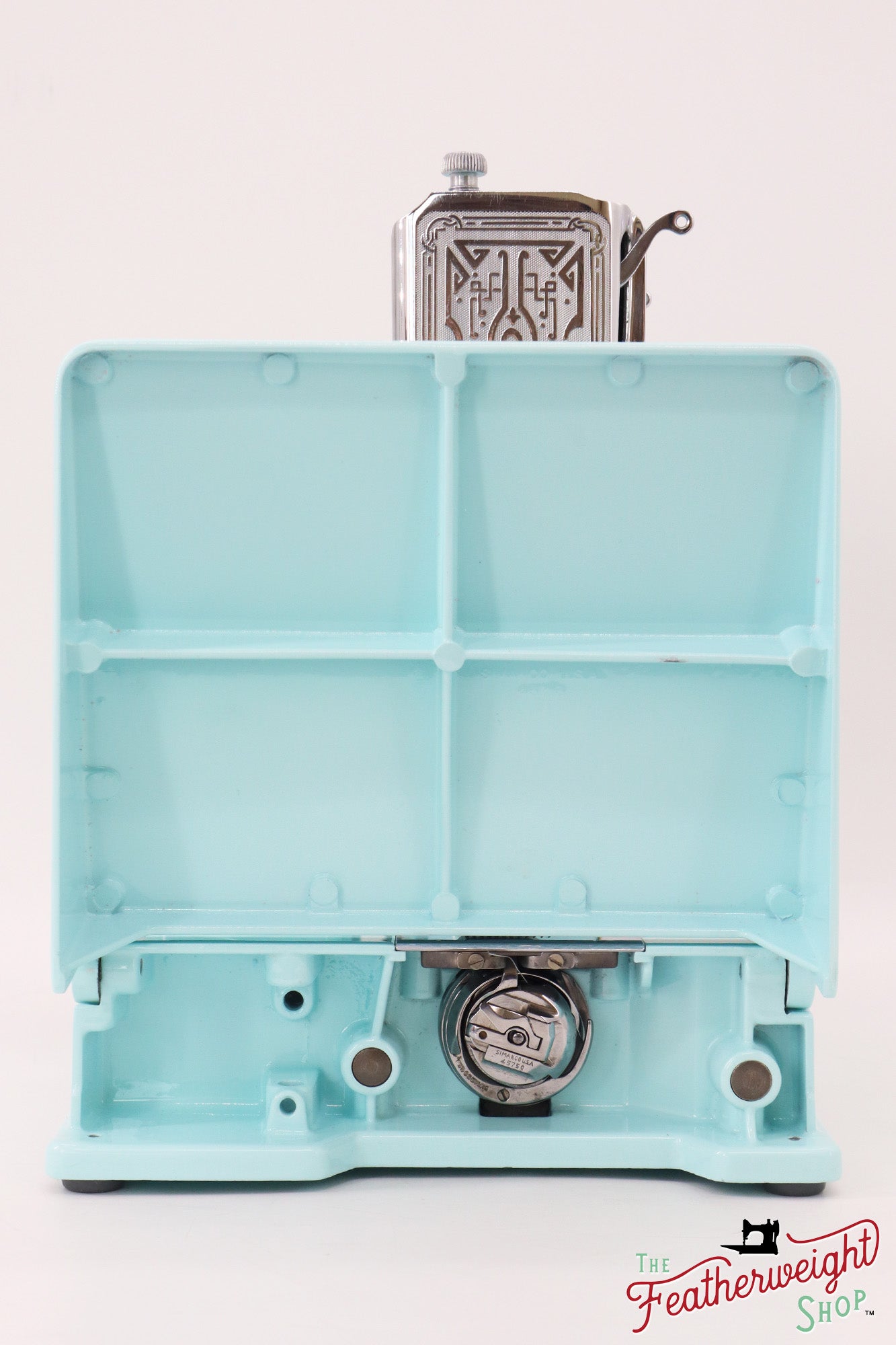 Singer Featherweight 221, AE211*** - Fully Restored in Snowflake Blue