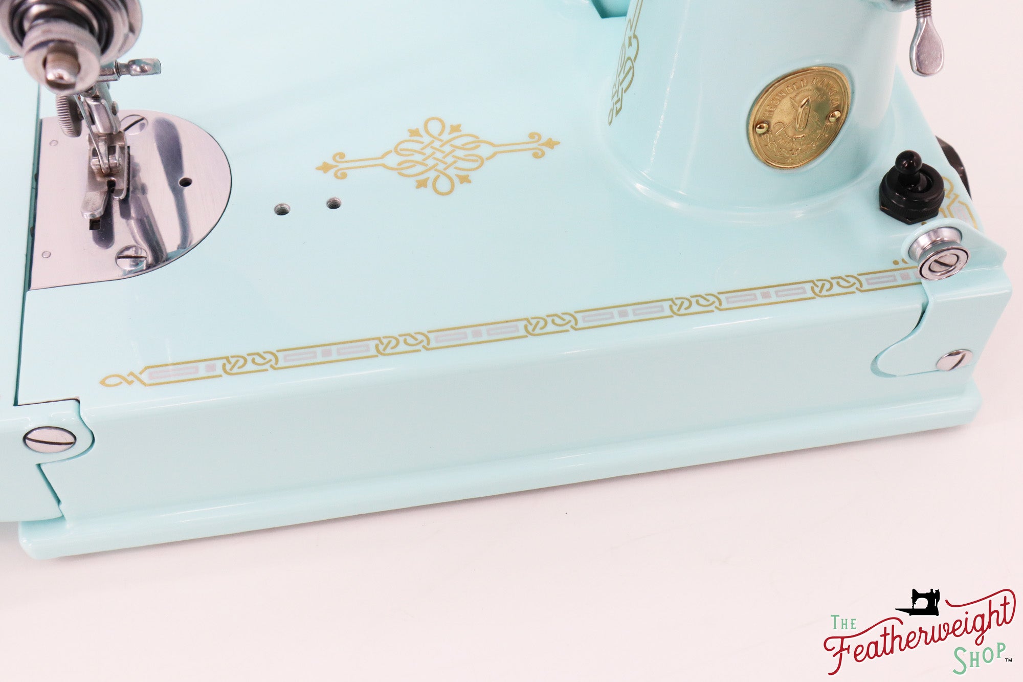 Singer Featherweight 221, AE211*** - Fully Restored in Snowflake Blue