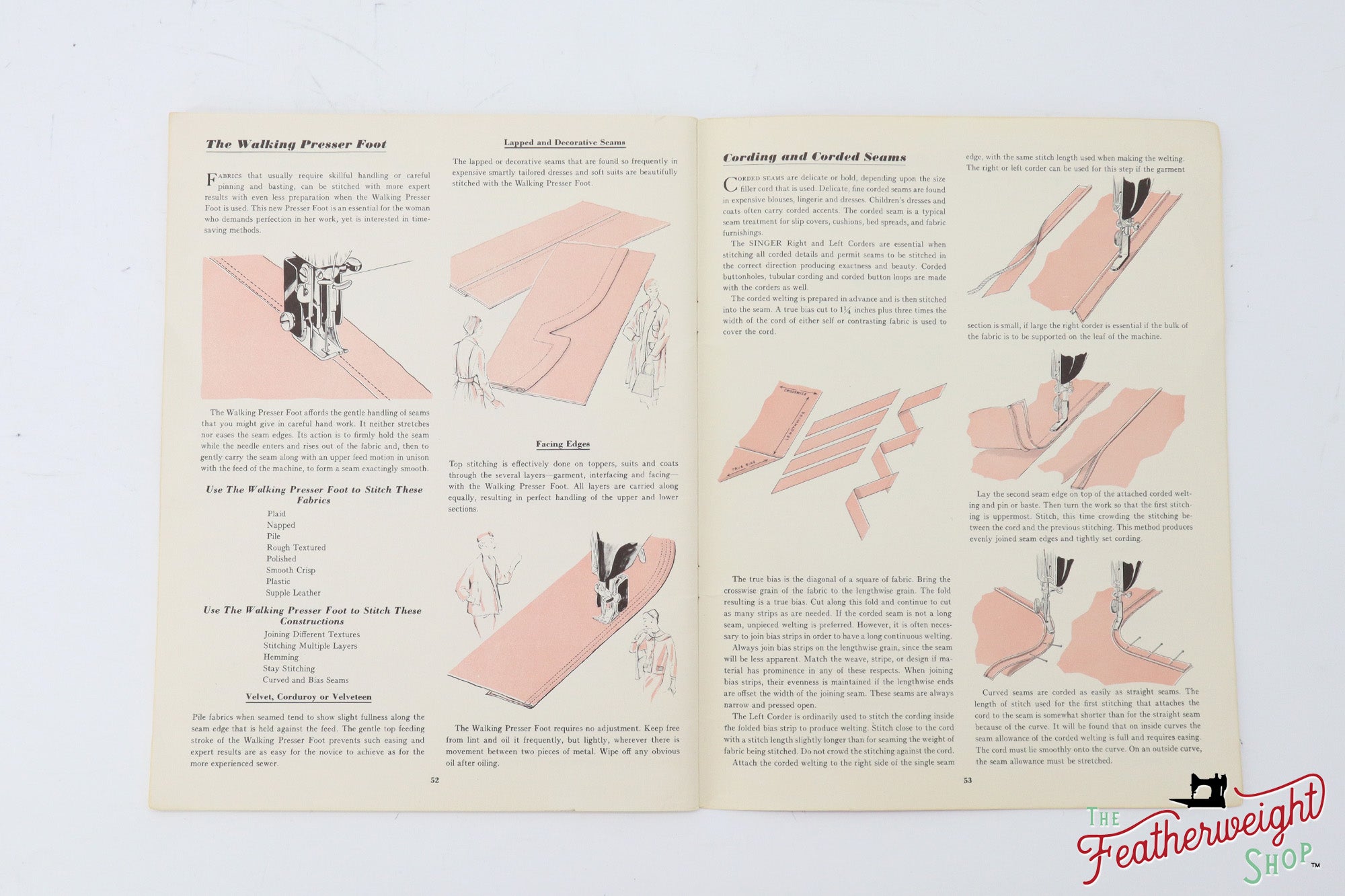 Book, Singer Sewing Skills - Vintage Original