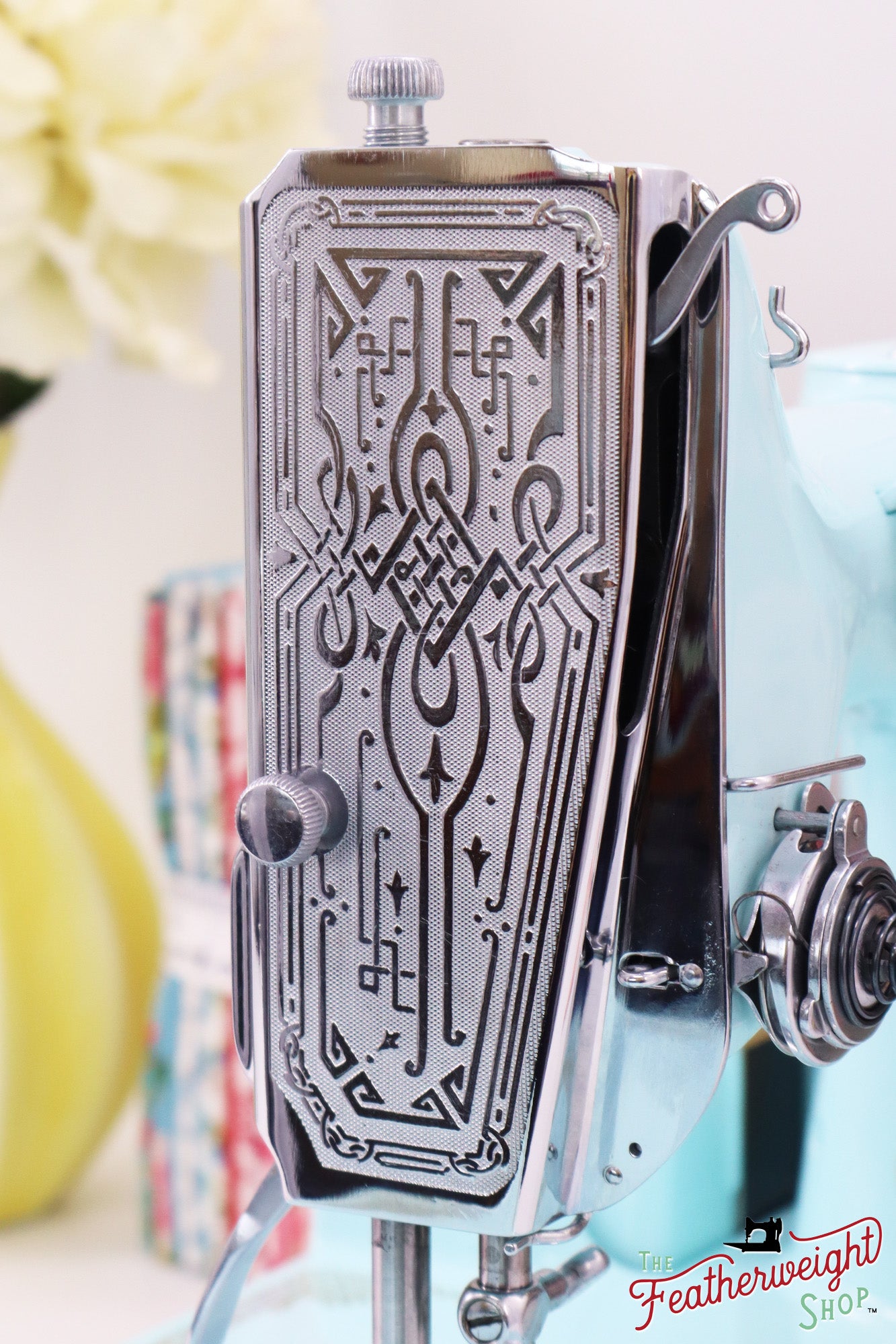 Singer Featherweight 221, AE211*** - Fully Restored in Snowflake Blue