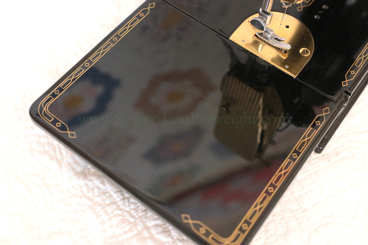 Singer Featherweight 221 Sewing Machine, AL721*** GOLD PLATED!!!