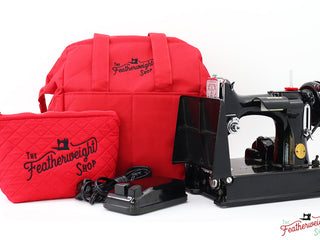 Load image into Gallery viewer, BAG, Padded TRAVEL fits Singer Featherweight 221 &amp; 222 - RED
