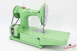 Singer Featherweight 222K Red 'S' - ES166*** - Fully Restored in Art Deco Green