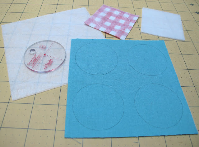 using the ruler as a template